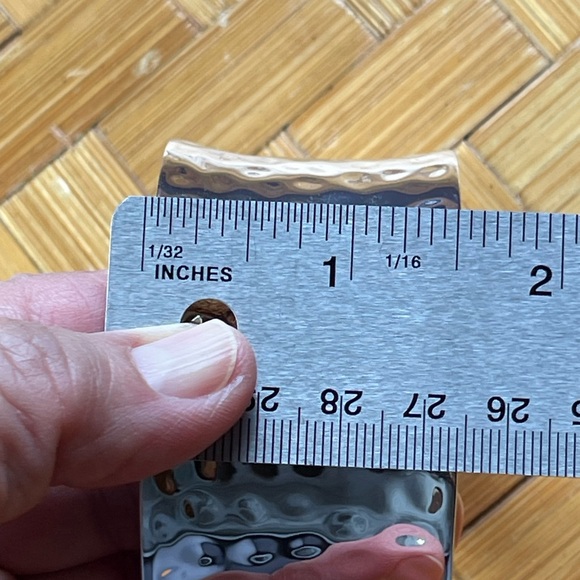 Robert Lee Morris wide silver bangle/cuff bracelet RLM Soho - Picture 7 of 9